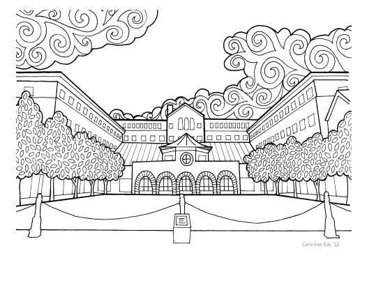 Coloring Page of GVSU